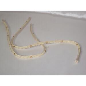 Pair Attachable Bridal Straps, Spaghetti Bridal Beaded shoulders satin strap